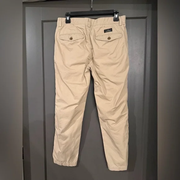 Banana Republic Men's Tan Khaki Aiden Chinos 30x30 - Picture 2 of 5